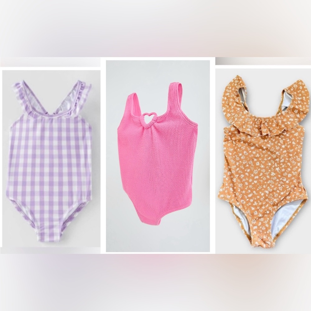 Zara 3 for 1 Toddler Girls Swimsuits